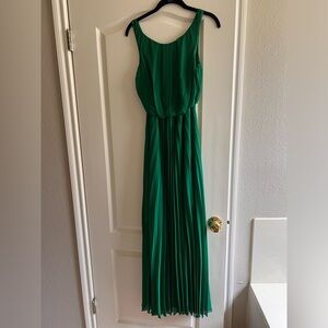 Pleated maxi dress